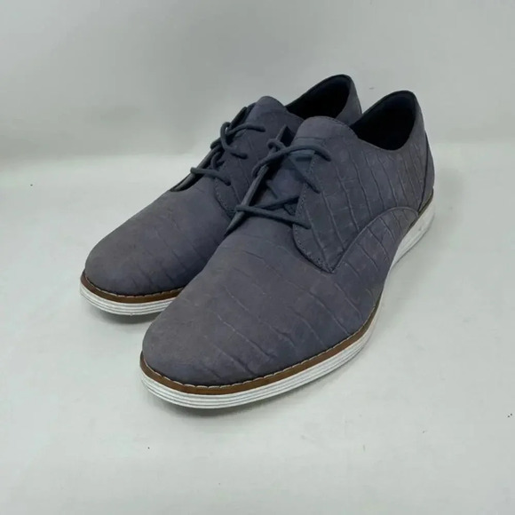 Cole Haan Men's Size 8 Original Grand Blue Leather Shoes White Soles‎ - Picture 1 of 8